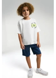 U.S. Polo Assn. Boy's White Bermuda Suit