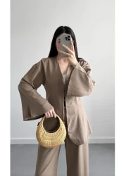 My Blog Mink 100% Cotton Jacket Trousers Set - 8645