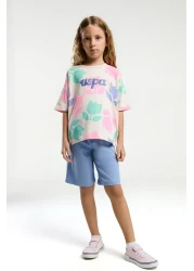 U.S. Polo Assn. U.S. Polo Assn. Girl's Orange Bermuda Suit