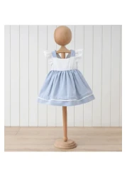 Butik Baby Girl Embroidered Strap Lined Zippered Dress