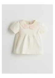 LC Waikiki Lcw Cotton Baby Girl Blouse and Capri Leggings 2 Pack