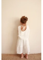 Oh La La Koala For Little Ones مجموعة الفتيات ذات الظهر المطرزة باللون الأبيض