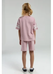 U.S. Polo Assn. Girl's Pink Shorts Pajama Set 50312529 -Vr041