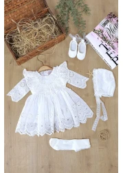 Sitilin Baby Mevlüt Dress and Suit, French Lace Mevlüt Set Stl6955