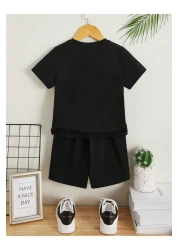 THEKONT Glasses Bearer Printed Tshirt-Shorts Bottom-Top Children's Set