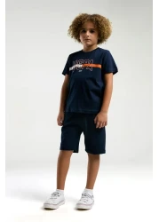 U.S. Polo Assn. U.S. Polo Assn. Boy's Navy Blue Bermuda Suit