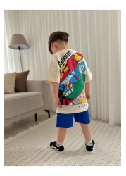 JELİBOOM طقم شورت للأولاد من The Avengers مصنوع من القطن العضوي بنسبة 100%