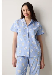 Penti Bowtiful Shirt Pants Light Blue Pajama Set