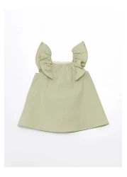 LC Waikiki LCW baby Square Collar Sleeveless Floral Print Baby Girl Dress