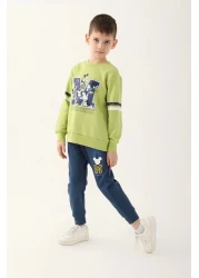 U.S. Polo Assn. طقم نادلة بناتي مزدوج - كريمي