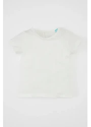 Defacto Disney Mickey Minnie Short Sleeve Baby Girl T-Shirt and Sleeveless Overalls Set - D0796A524Hs