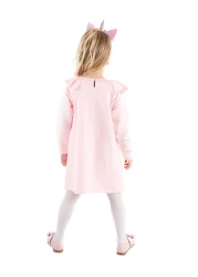 Denokids فستان بناتي وردي - كاوبكورن