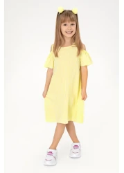U.S. Polo Assn. Girls Neon Yellow Sleeveless Woven Dress 50269610 -Vr168