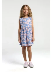 U.S. Polo Assn. قاعدة. بولو أسن. فستان بناتي برتقالي