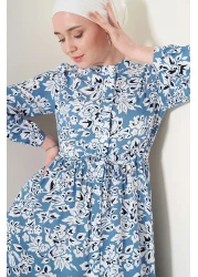 Bigdart 2144 Patterned Collar Dress