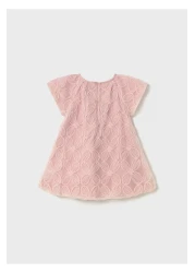 Mayoral 01-04 Years Old Mayoral Baby Girl Pink Embroidered Tulle Dress - Pink