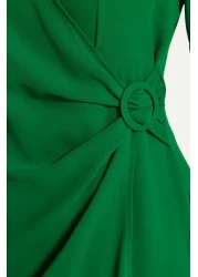  Modest Green Accessory Detailed Aerobin Woven Clothes TCTAW24EB00067