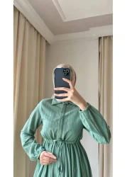 PARQAURA فستان حجاب صيفي ملفوف