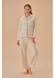 Suwen طقم بيجامة على الطراز الذكوري