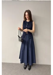 lizge giyim تنورة المظلة مع مرونة الخصر