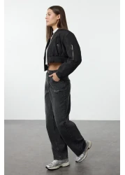  Collection Anthracite Colored - Low Waist Wide Leg Jeans Twoss24Je00147