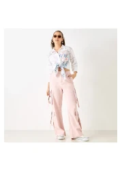 Lee Cooper Lace Detail Shirt With Long Sleeves