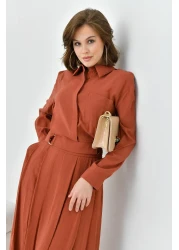 FTZ WOMEN Women's Modal Skirt Suit Tile 30714