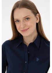 U.S. Polo Assn. Women's Navy Blue Long Sleeve Basic Shirt 50297002-Vr033