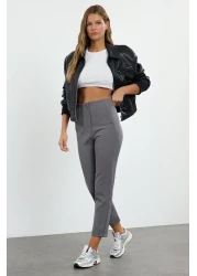  Collection بنطال منسوج بطول الكاحل عالي الخصر - تفاصيل كوليت، TWOSS20PL0515