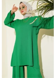 Bigdart سراويل تونيك خضراء للسيدات طقم علوي سفلي 6663