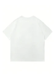 Mad&Calf Unisex Teddy Boy Printed Crew Neck Oversize Tshirt