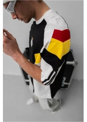 KUN SPORTSWEAR Retro Nostalgic Oversize Unisex T-Shirt with Crest Embroidery