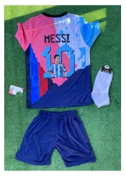 RODAK SPOR Messi 10 Shorts Children's Custom Design All Clips T-Shirt