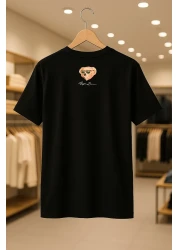 C&C OKULCUNUZ تي شيرت بولو بير رالف مطبوع كبير الحجم للجنسين مصنوع من القطن بنسبة 100% وقماش سميك قابل للتنفس