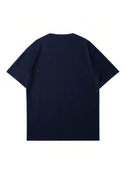 Mad&Calf Unisex Rich Teddy Printed Crew Neck Oversize Tshirt