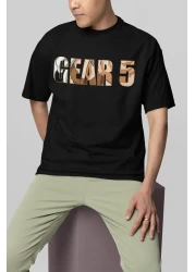 SEVBANO تي شيرت مطبوع عليه شخصية أنمي كبيرة الحجم للجنسين من Monkey D. Luffy Nika Gear 5