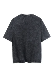 Mad&Calf Unisex Washable Plain Crew Neck Oversize T-Shirt