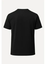 nirvoda D Luffy One Piece Printed Loose Fit Crew Neck Unisex T-Shirt Anime Manga Black