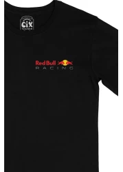 Cix Black T-Shirt with Red Bull Racing Pocket Logo Design