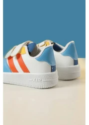 Beınsteps Air V2 - Comfortable Breathable White Blue Red Children's Sports Shoes