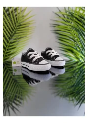 elma bebe حذاء رياضي مريح للأطفال البنات والأولاد للجنسين من القماش الكتاني القصير ذو الأربطة