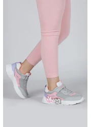 Jump 30013 رمادي فاتح - حذاء رياضي كاجوال للفتيات باللون الوردي