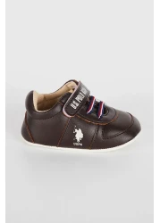 U.S. Polo Assn. Brown baby boy shoes