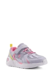 U.S. Polo Assn. Akita Jr 4Fx Lilac Girls' Running Shoes-Lila-Pink-Yellow