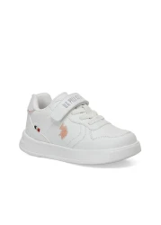 U.S. Polo Assn. حذاء رياضي أبيض للفتيات من Andrei Ptk