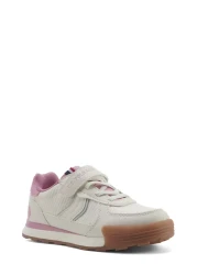 U.S. Polo Assn. حذاء رياضي NUMA 5FX للفتيات باللون الأبيض