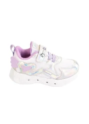 ellaboni Girl's Pink Silver Lighted Lightweight Sports Shoes