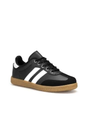 Dark Seer حذاء رياضي للأطفال باللونين الأسود والأبيض من DS ChaCha Kids