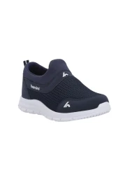 homiro Navy Blue White Children's Knitwear Sports Shoes - Laceless