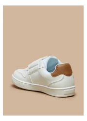 Lee Cooper Boys' Textured Sneakers with Hook and Loop Closure